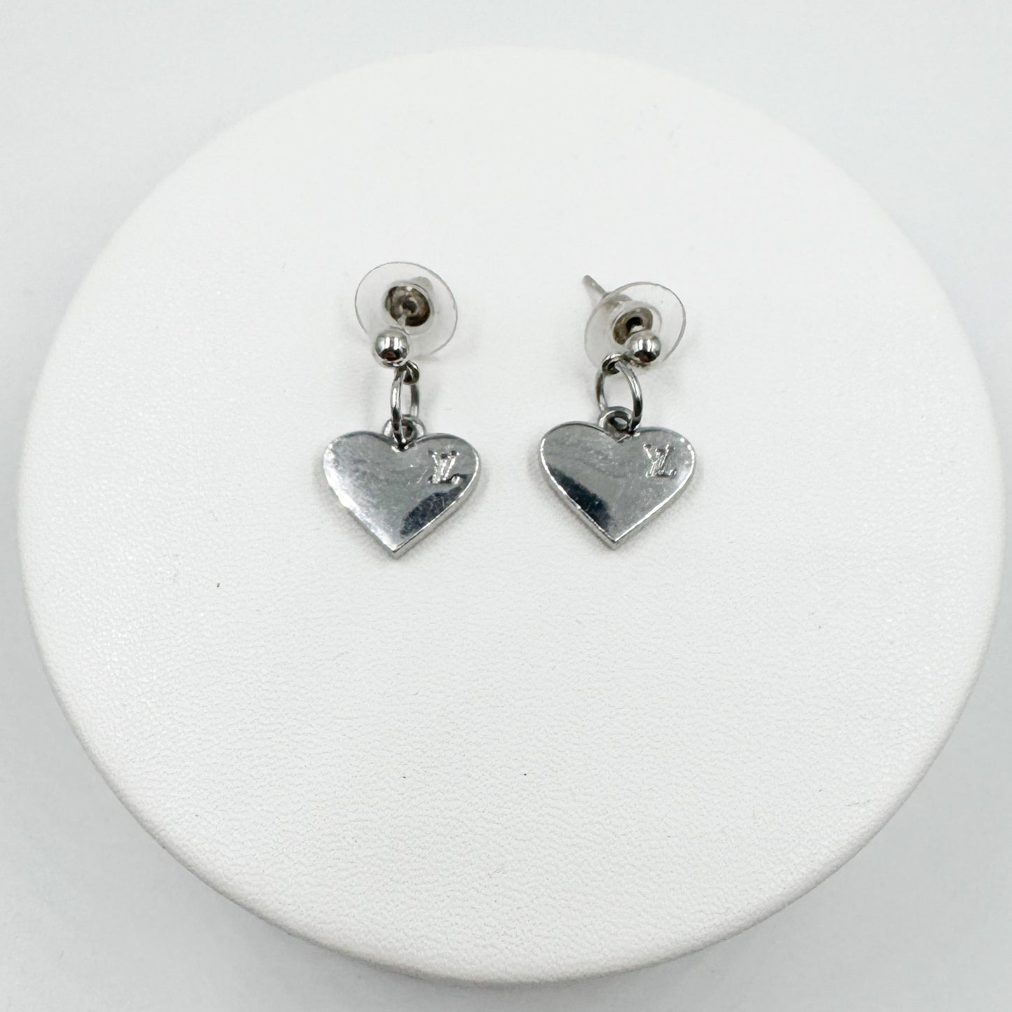 Boucles d’oreilles cœur argent