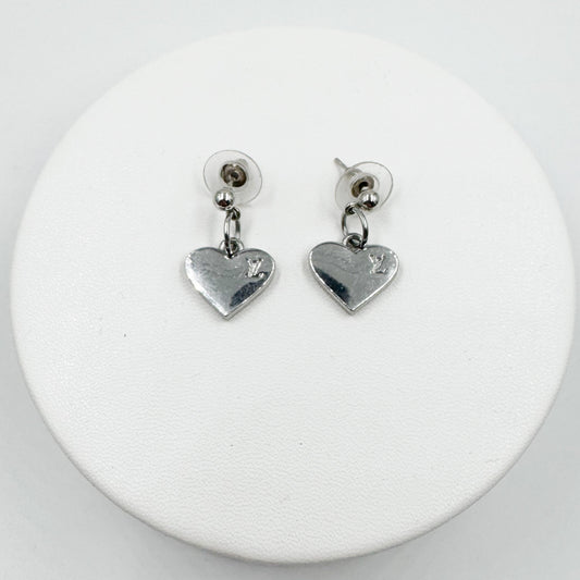 Boucles d’oreilles cœur argent