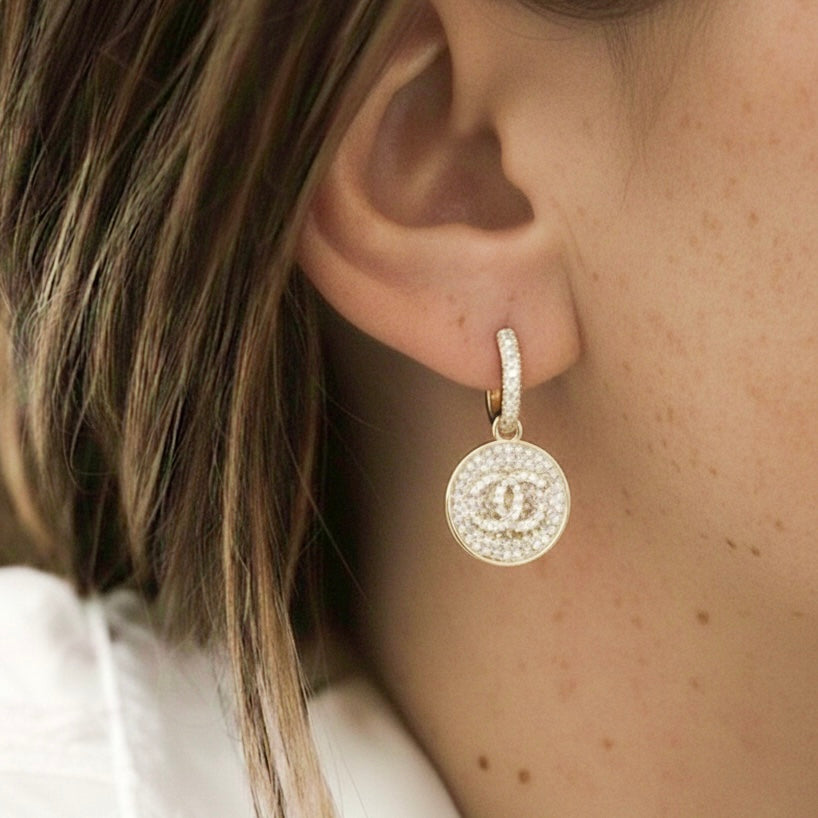 Boucles d'oreilles upcylées