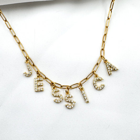 Collier Name doré